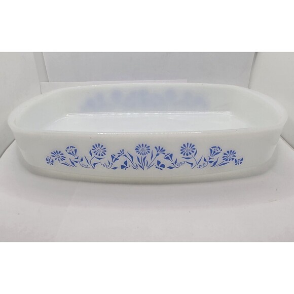 Federal Oven Proof White Milk Glass 1 1/2 Qt Oblong Casserol Dish & Loaf Pan - Picture 10 of 16